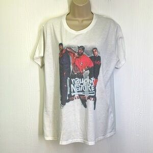 Naughty By Nature - Vintage Naughty By Nature Down With O.P.P Graphic T Size XL